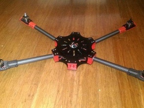 hexacopter - gold edition robotics ai robot 3d print model - Mito3D