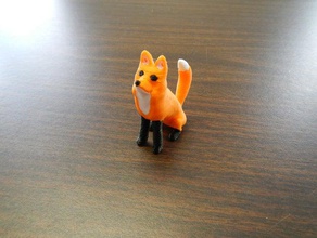 fox animals animal dualstrusion dual extruder extrusion foxes fun model play toy your wild world 3d print model - Mito3D
