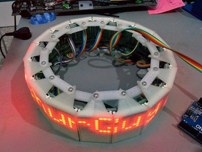circolare display a led l'elettronica 3d print model - Mito3D