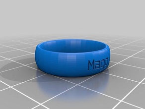 maggie ring rings customized 3d print model - Mito3D