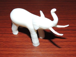 elefante - andaime animais bonito o 3d print model - Mito3D
