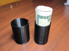 collapsible storage tube organization money 3d print model - Mito3D