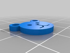 teddy botón accesorios el 3d print model - Mito3D