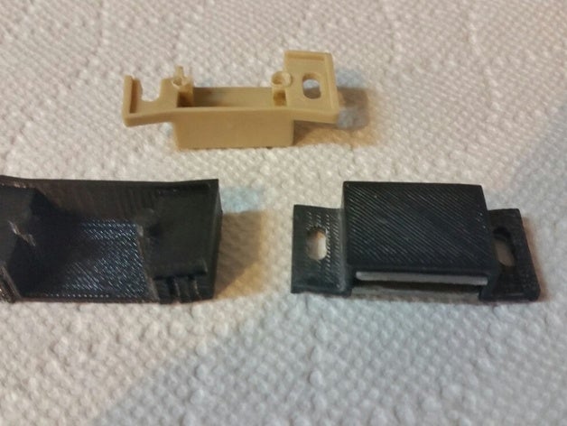 magnetic cabinet latch replacement cover parts 3D print model - Mito3D