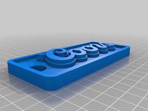 coors light portachiavi La stampa 3d keychain 3d print model - Mito3D