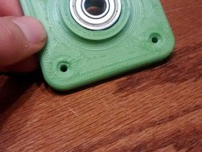 bearing mount 26 mm simple 3d print model - Mito3D