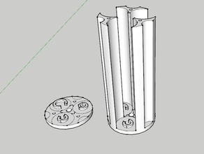 aaa battery pack flashlight parts handy led outdoors replacement part screws spring tools 3d print model - Mito3D