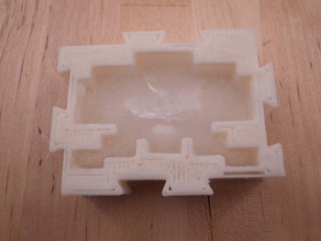 envahisseur de l'espace cube glace moules en mosaïque d'autres cocktail le conteneur ménage bac à glaçons cuisine module openscad partie supportless utile yazzo 3d print model - Mito3D