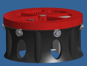 printable robot arm - rotary plate robotics robotic robots table rotational base 3d print model - Mito3D