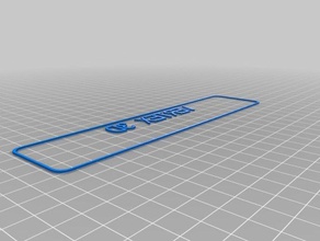 tri cor da etiqueta com o nome sinais e logotipos personalizado 3d print model - Mito3D