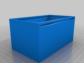 saklama kutusu sürgülü kapak organizasyon kayar depolama 3d print model - Mito3D