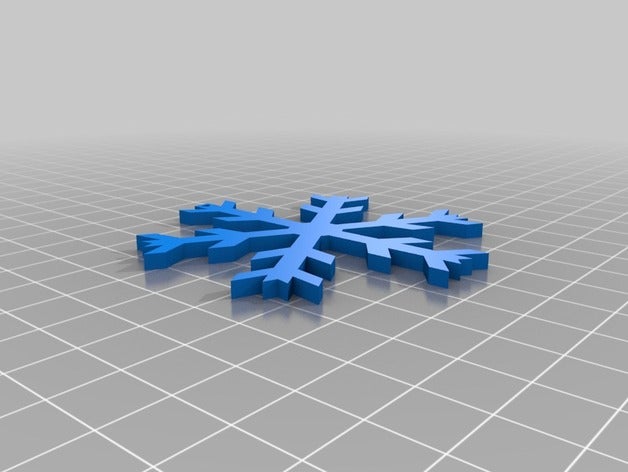 flocon de neige la collection décor ornements d'hiver 3D print model - Mito3D
