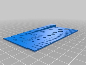 regla medidor de altura La impresión en 3d las pruebas el gobernante 3d print model - Mito3D