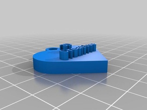 meine angepasste Herz-Anhänger Kunst kundengebundene 3d print model - Mito3D