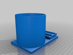 le tableau de la coupe puce titulaire-grand L'impression 3d support tasse poker jeton 3d print model - Mito3D