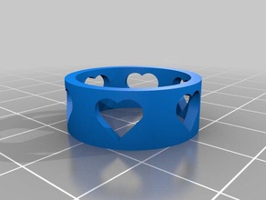 il mio cuore personalizzato anello anelli su misura 3d print model - Mito3D