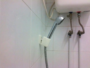 shower handle holder v2 bathroom 3d print model - Mito3D