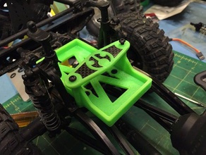 axial scx10 rubicon shorty batería de lipo la bandeja r c vehículos rastreador 3d print model - Mito3D