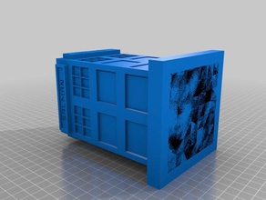 kişiselleştirilmiş tardis'in kalem tutucu 3d baskı jeff 3d print model - Mito3D