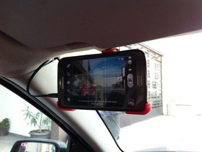 note 2 dash cam mount mobile phone camera car cellphone cell stand dashmount galaxy 3d print model - Mito3D
