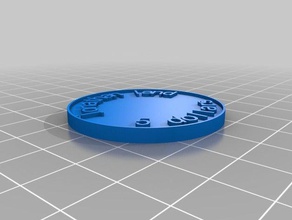 meu personalizada moeda 2 moedas e selos personalizado 3d print model - Mito3D
