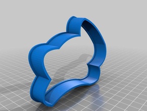 claire bunny cookie cutter kitchen & dining cookiecutter cookies 3d print model - Mito3D