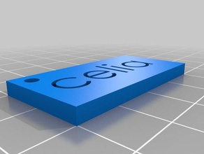 llavero identificador signs & logos 3d print model - Mito3D