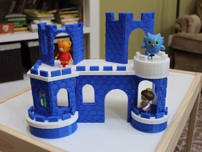 el príncipe del miércoles playset castillo playsets la torre de un juguete los juguetes 3d print model - Mito3D