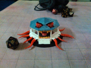 l'effroi d'un belvédère jeux le mdn donjons dragons de jeu gazebo miniature 28 mm 25 rpg sur table scifi mercenaire futuriste cyberpunk multivers nexus monstre dessus 3d print model - Mito3D
