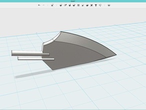 couteau prototype alpha outils de la lame bord haendel poignée le southgeometric test tryout 3d print model - Mito3D
