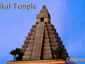 tikal templo guatemala edifícios e estruturas 3d print model - Mito3D