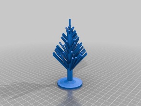 edison christmas tree models customized 3d print model - Mito3D