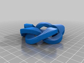 kubistische torus knottier Mathe-Kunst kundengebundene 3d print model - Mito3D