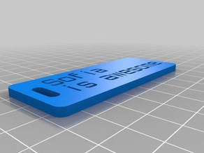sofía etiqueta organización personalizado 3d print model - Mito3D