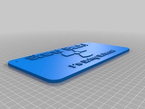 meine angepasste sign2 Schilder & logos kundengebundene 3d print model - Mito3D