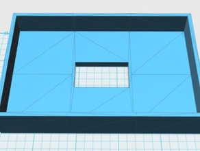 hollow box Loch in der Mitte Teile 3d print model - Mito3D