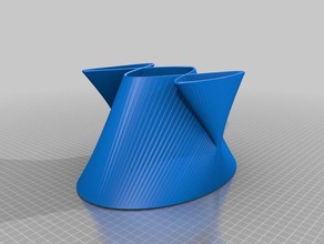 lissajous-vase Mathe-Kunst kundengebundene 3d print model - Mito3D