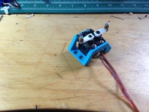 2 micro servo de montaje bloque rc vehículos robot 3d print model - Mito3D