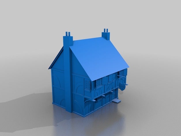 maison moyen age binalar ve yapılar 3D print model - Mito3D