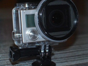 52mm filtro adattatore per gopro 3+ custodia impermeabile la fotocamera circolarmente polarizzata hero 3 plus 3d print model - Mito3D