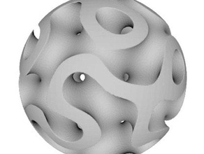 shapejs gyroid math art 3d print model - Mito3D