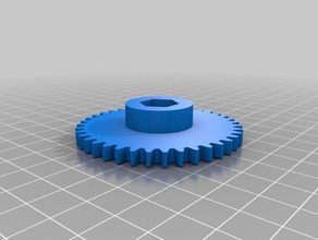 beveled 39 tooth large wades extruder gear nophead mendel 90 3d printer extruders 39t mendel90 3d print model - Mito3D