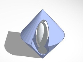 conos esferas 3d la impresión ornamento tinkercad 3d print model - Mito3D