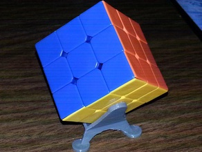el cubo de rubik pedestal juguetes y accesorios juego dayan pantalla soporte exhibición titular rubiks cube rubix pie 3d print model - Mito3D