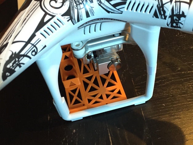 dji phantom 2 vision+ cam guardia+gps titular, una versión r c vehículos guardia gps titular el fantasma de la visión 3D print model - Mito3D