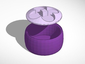 redondo pequeño tazón de auto alineación la tapa 3d impresión tinkercad útil 3d print model - Mito3D