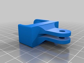 polaroid cube gopro montage de la caméra 3d print model - Mito3D