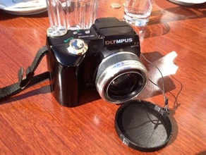 lente de la cámara tapa olympus sp-510uz cubierta openscad paramétrico 3d print model - Mito3D