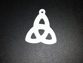 pendant celtic trinity jewelry necklace 3d print model - Mito3D