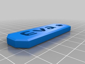 eva portachiavi accessori semplice 3d print model - Mito3D
